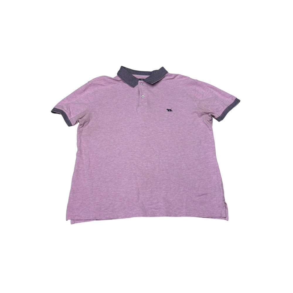 Rodd & Gunn Mens Sports Fit Polo Shirt Pink Lavender Cotton Size L